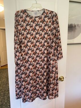 Dainty Jewells Floral Long Sleeve A-Line Dress